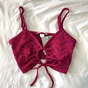 NWT Cut-out Cropped Tanktop S